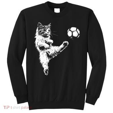 Funny Soccer Cat Sweatshirt