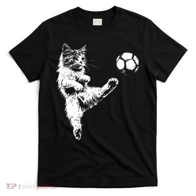 Funny Soccer Cat T-Shirt