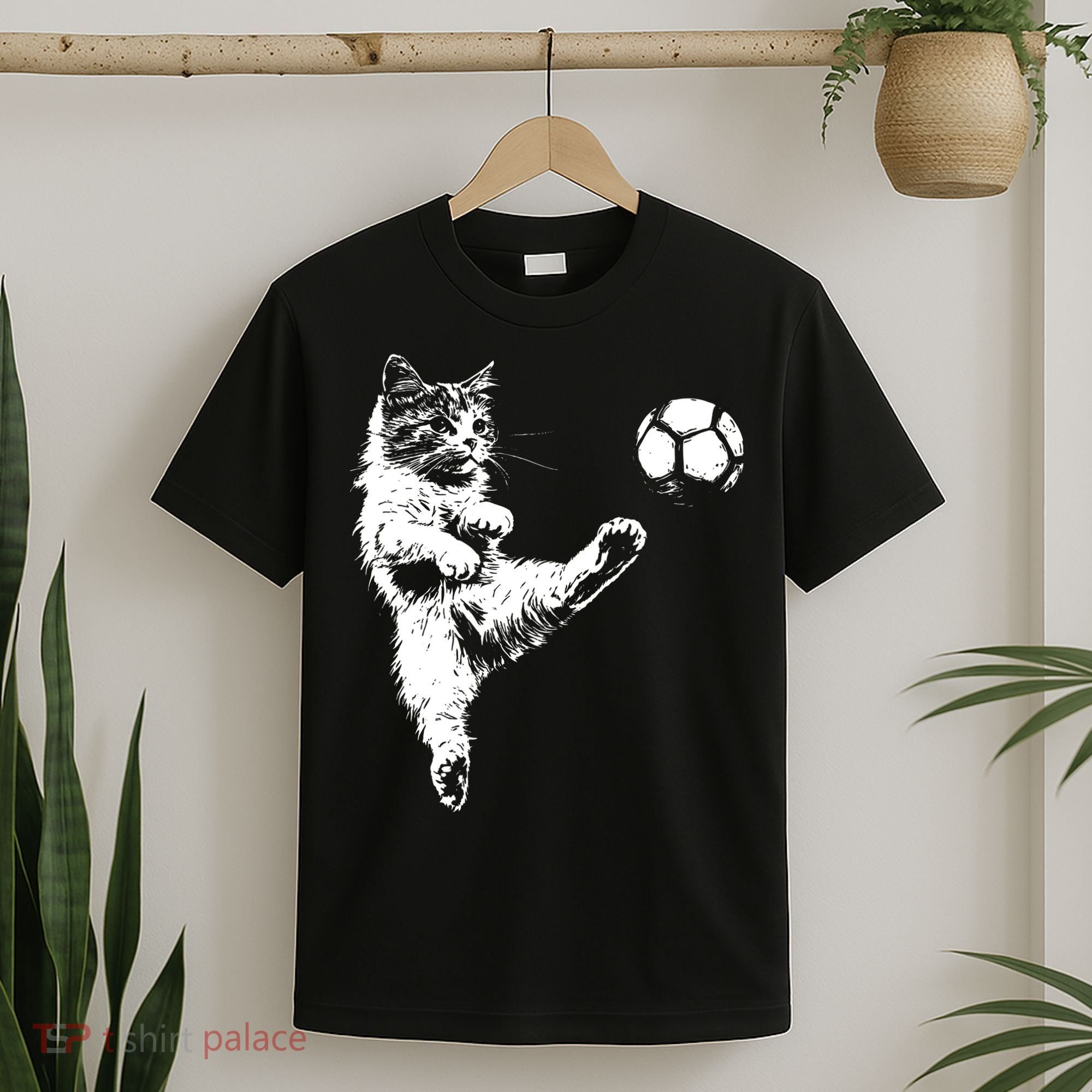 Funny Soccer Cat T-Shirt