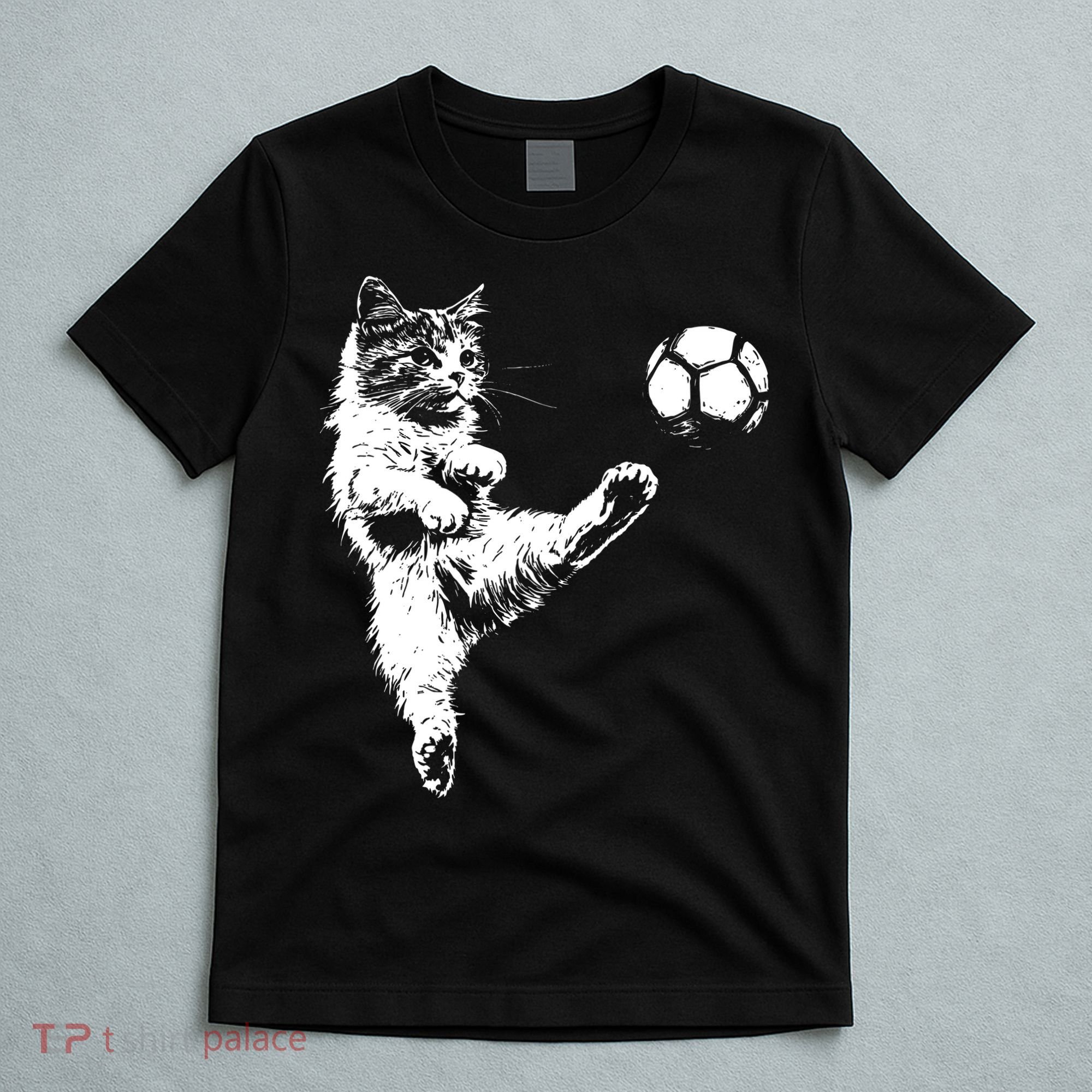 Funny Soccer Cat T-Shirt