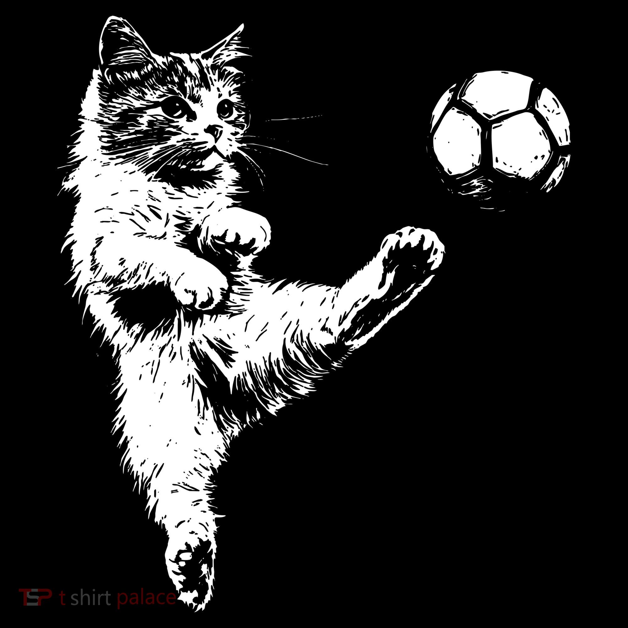 Funny Soccer Cat Backpack