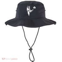 Funny Soccer Cat Bucket Hat thumb 0