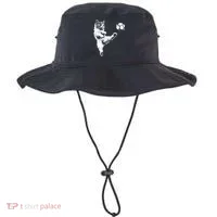 Funny Soccer Cat Bucket Hat thumb 0