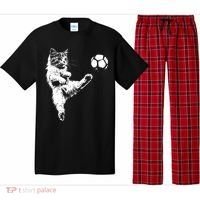 Funny Soccer Cat Pajama Set thumb 0