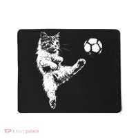 Funny Soccer Cat Mousepad thumb 0