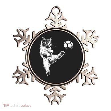 Funny Soccer Cat Ornament