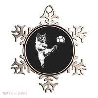 Funny Soccer Cat Ornament thumb 0