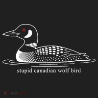 Funny Stupid Canadian Wolf Bird Women's Sweatshirt thumb 2