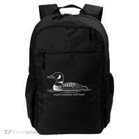 Funny Stupid Canadian Wolf Bird Backpack thumb 0