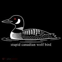 Funny Stupid Canadian Wolf Bird Mousepad thumb 1