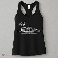 Funny Stupid Canadian Wolf Bird Women's Tank Top thumb 3