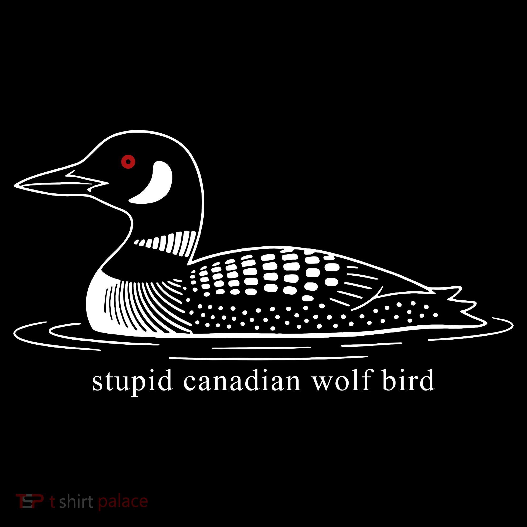 Funny Stupid Canadian Wolf Bird Baby Bodysuit