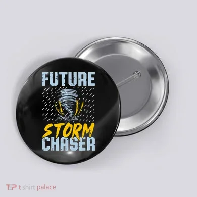 Future Storm Chaser Funny Meteorologist Storm Hunter Button