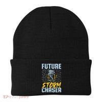 Future Storm Chaser Funny Meteorologist Storm Hunter Beanie thumb 0