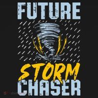 Future Storm Chaser Funny Meteorologist Storm Hunter Polo thumb 3