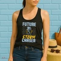 Future Storm Chaser Funny Meteorologist Storm Hunter Women's Tank Top thumb 2