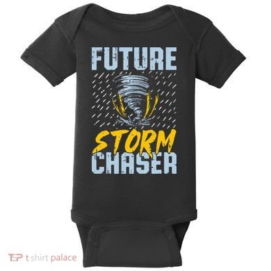 Future Storm Chaser Funny Meteorologist Storm Hunter Baby Bodysuit