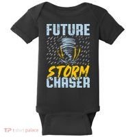 Future Storm Chaser Funny Meteorologist Storm Hunter Baby Bodysuit thumb 0