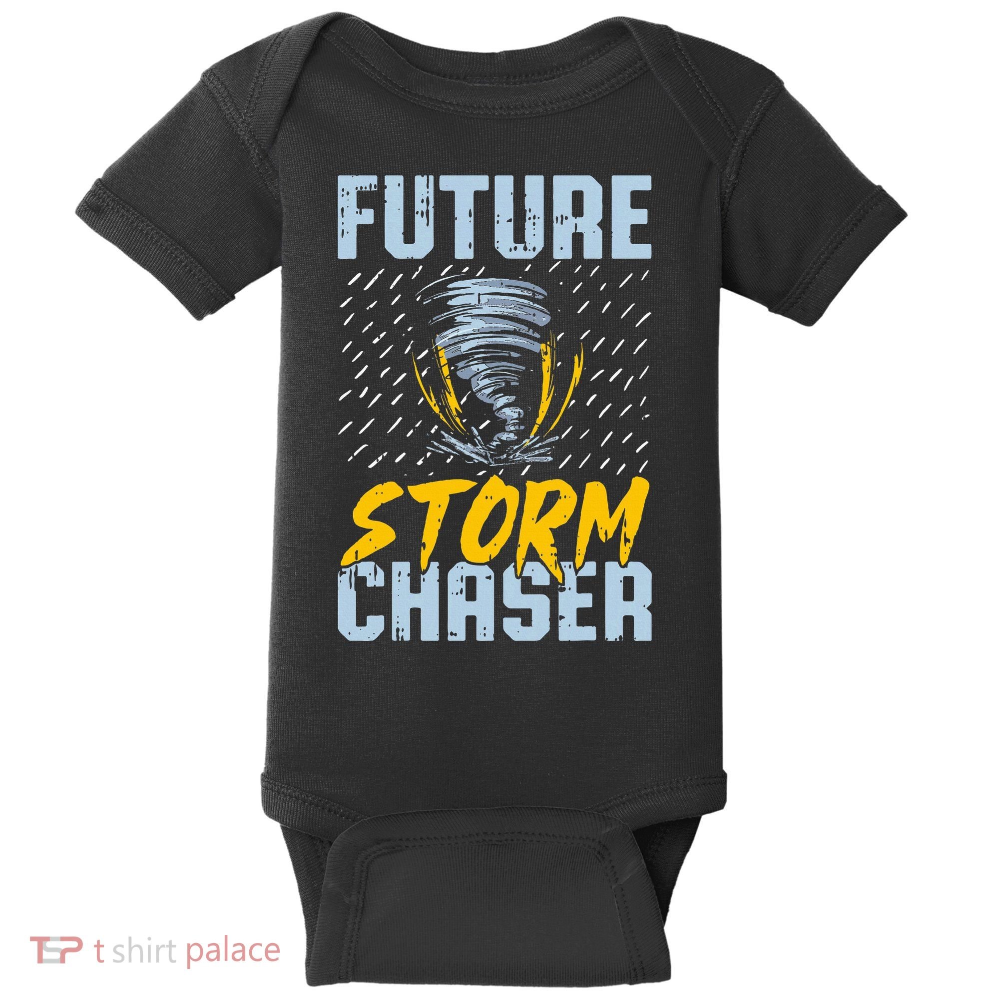 Future Storm Chaser Funny Meteorologist Storm Hunter Baby Bodysuit