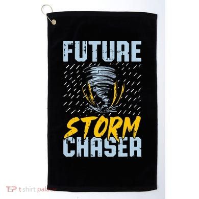 Future Storm Chaser Funny Meteorologist Storm Hunter Golf Towel