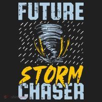Future Storm Chaser Funny Meteorologist Storm Hunter Golf Towel thumb 3