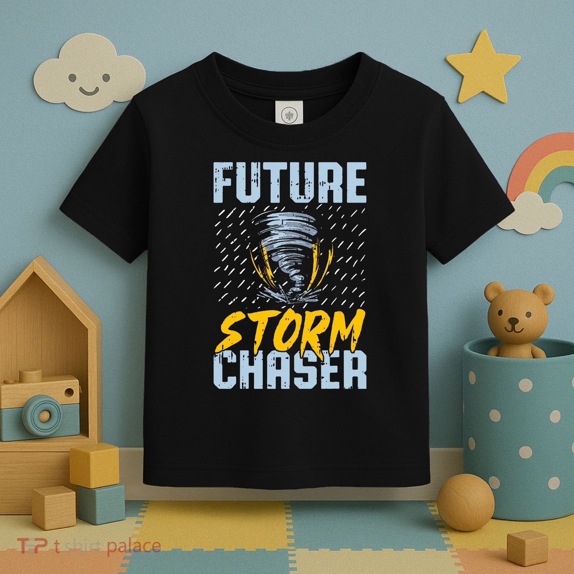 Future Storm Chaser Funny Meteorologist Storm Hunter Toddler T-Shirt