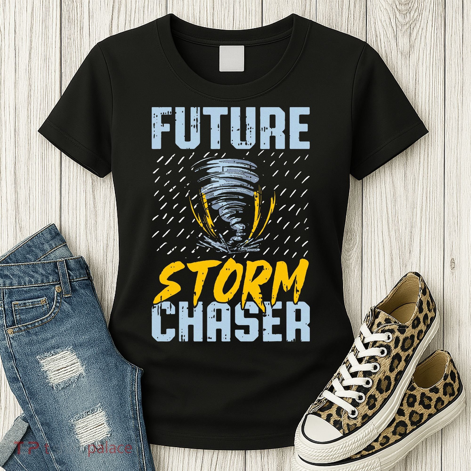 Future Storm Chaser Funny Meteorologist Storm Hunter Women's T-Shirt