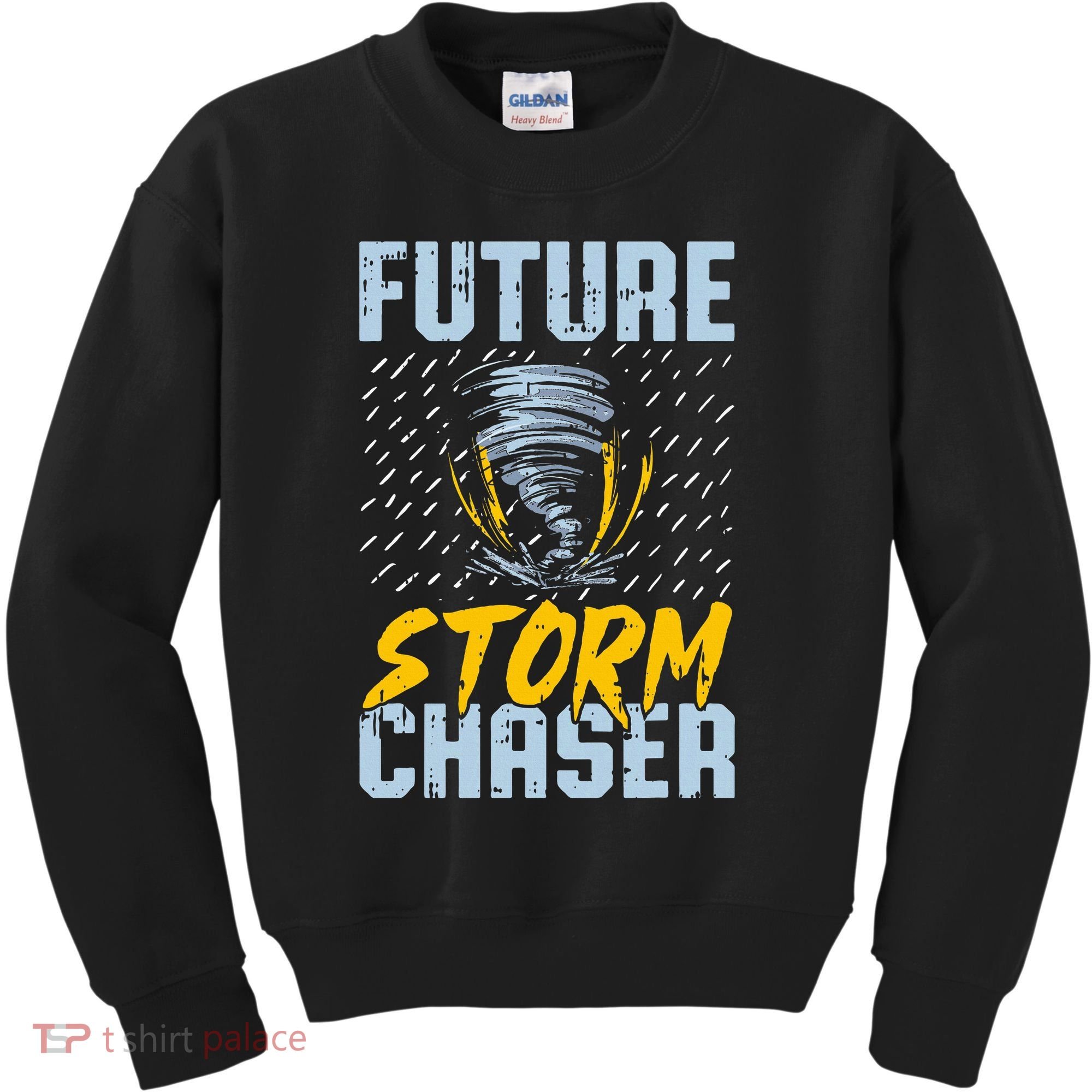 Future Storm Chaser Funny Meteorologist Storm Hunter Kids Sweatshirt