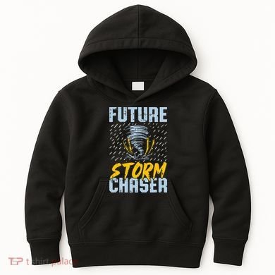 Future Storm Chaser Funny Meteorologist Storm Hunter Kids Hoodie
