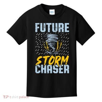 Future Storm Chaser Funny Meteorologist Storm Hunter Kids T-Shirt