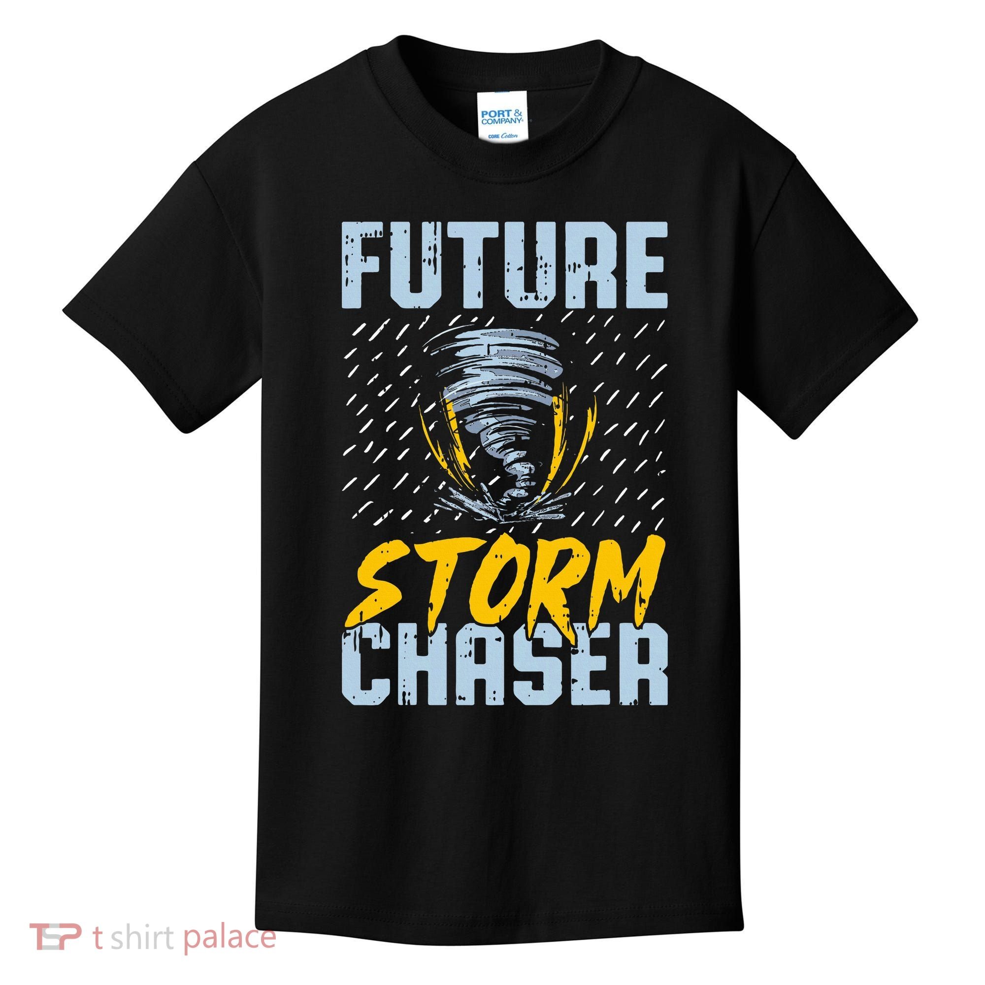 Future Storm Chaser Funny Meteorologist Storm Hunter Kids T-Shirt