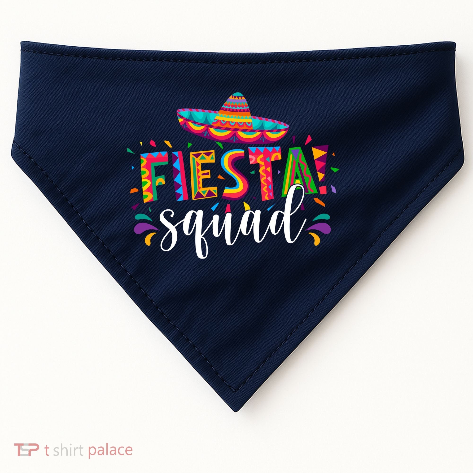 Fiesta Squad Cinco De Mayo Party USA-Made Doggie Bandana