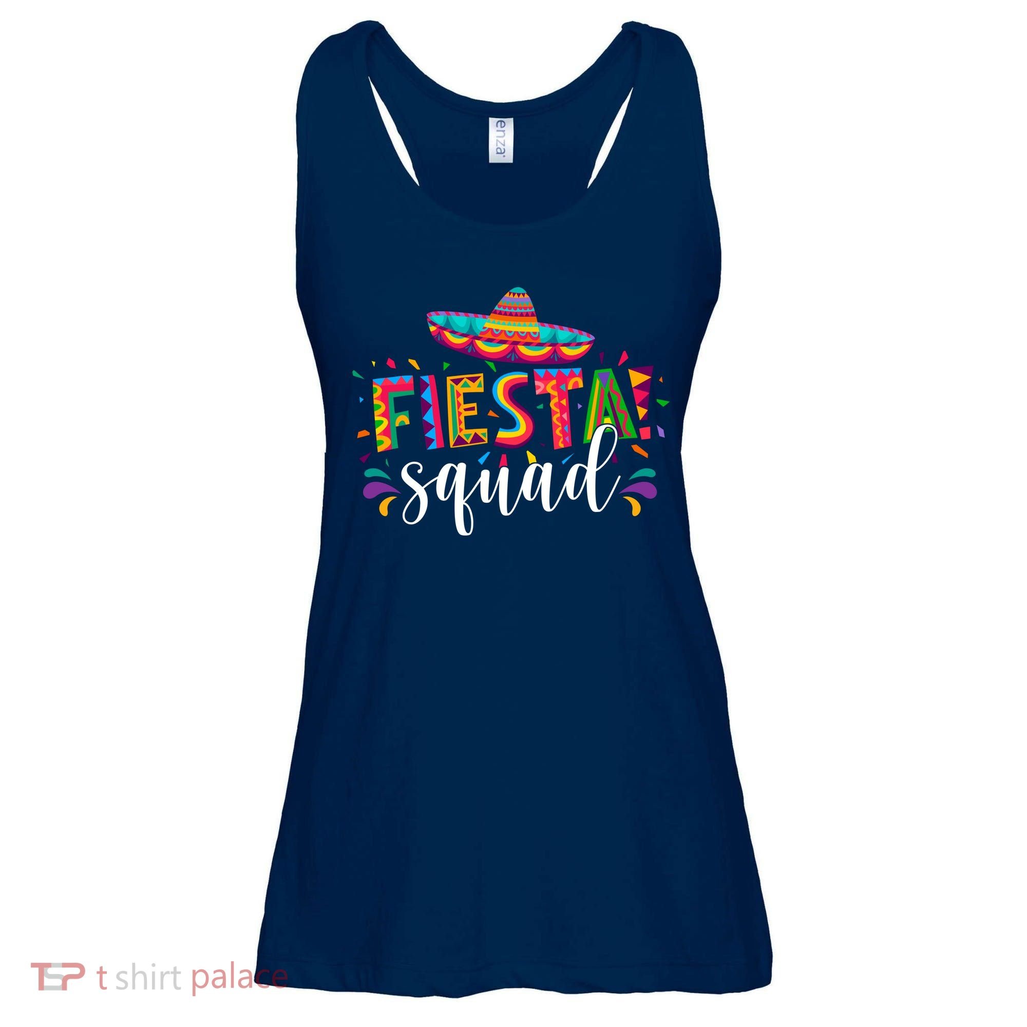 Fiesta Squad Cinco De Mayo Party Ladies Essential Flowy Tank