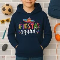 Fiesta Squad Cinco De Mayo Party Kids Hoodie thumb 2