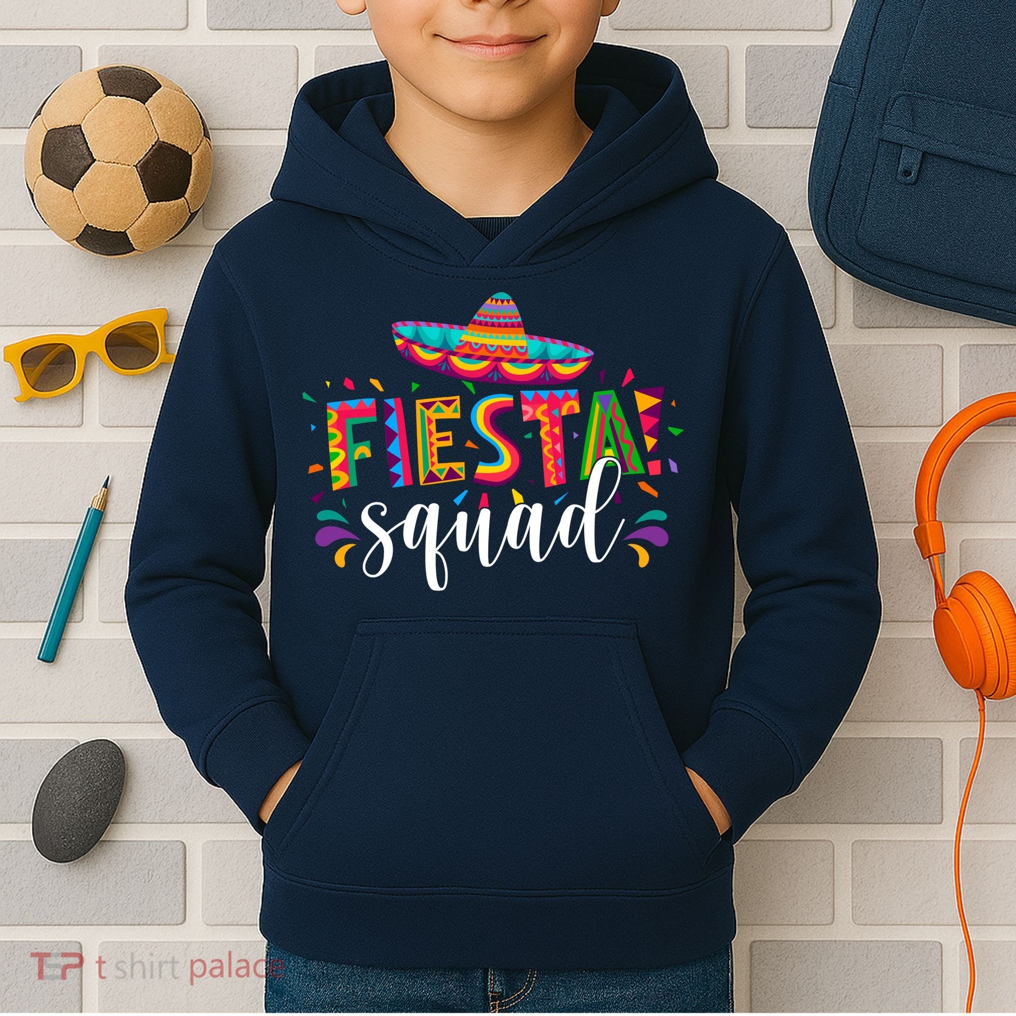 Fiesta Squad Cinco De Mayo Party Kids Hoodie