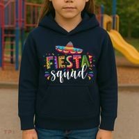 Fiesta Squad Cinco De Mayo Party Kids Hoodie thumb 3