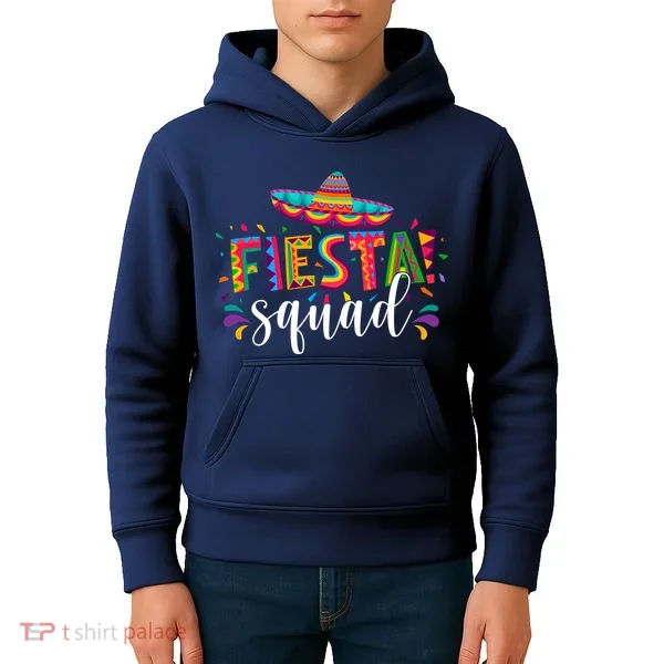 Fiesta Squad Cinco De Mayo Party Kids Hoodie
