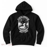 Funny Stupid Canadian Wolf Bird Loon Hockey Wildlife Hoodie thumb 0