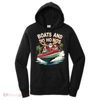 Funny Santa Christmas Boats And Ho Ho Hos Women's Hoodie thumb 0