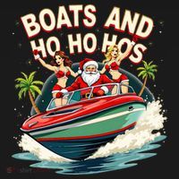 Funny Santa Christmas Boats And Ho Ho Hos Women's Hoodie thumb 2