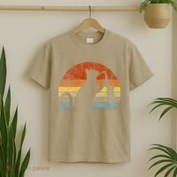 Funny Saxophone Cat Musician Jazz Music Lover Retro Vintage T-Shirt thumb 2