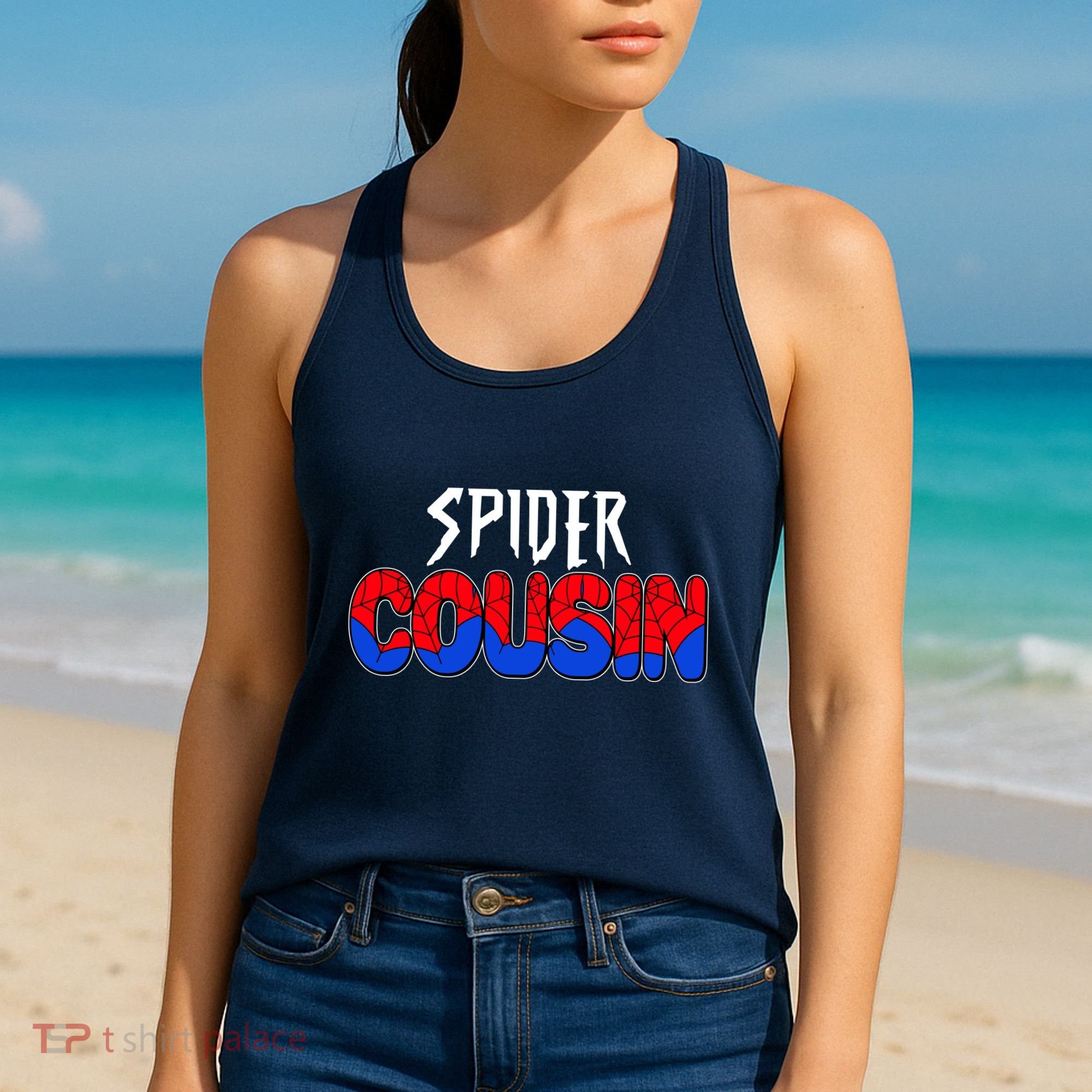Funny Spider Cousin Matching Family Shirts Women's Tank Top