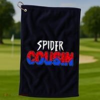Funny Spider Cousin Matching Family Shirts Golf Towel thumb 1