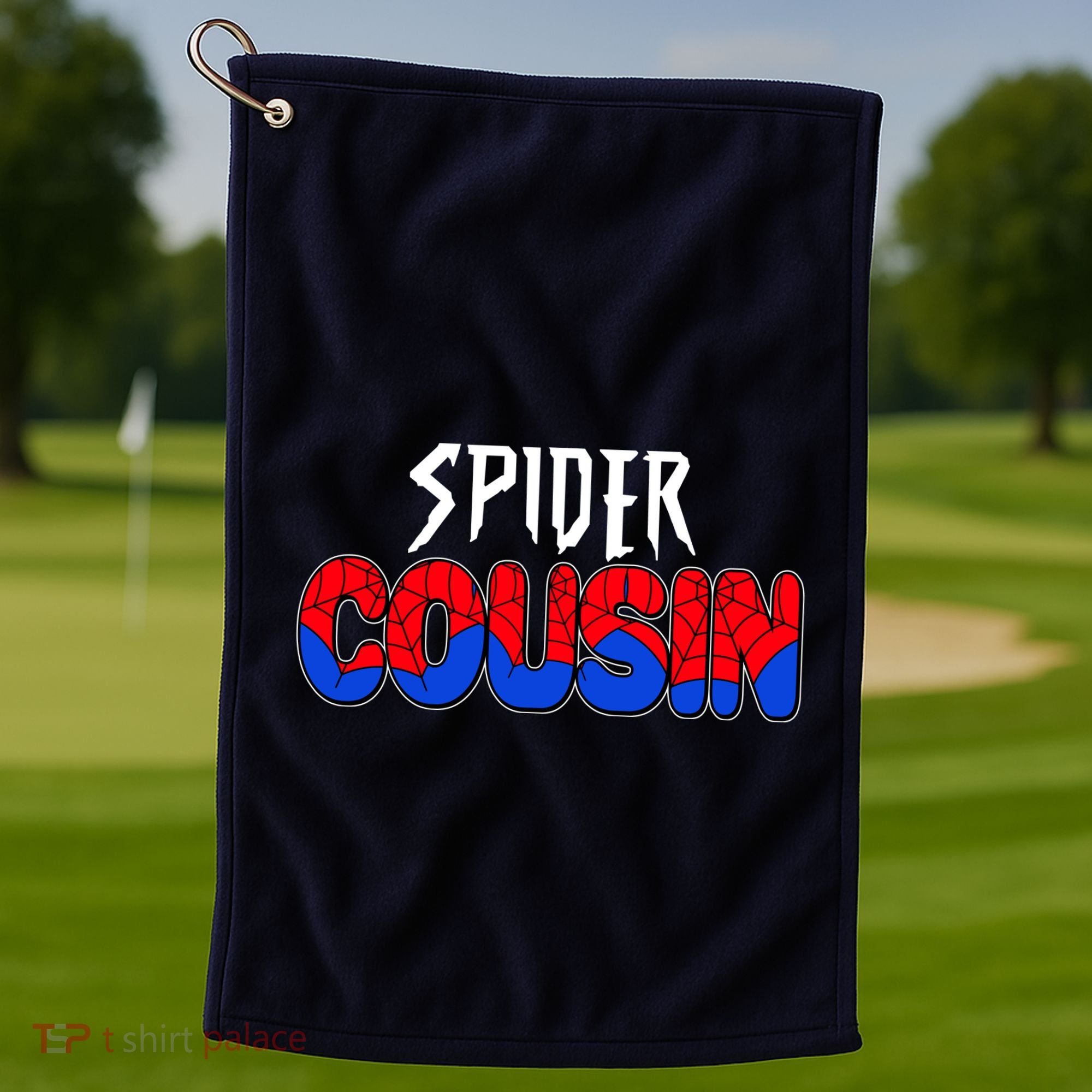 Funny Spider Cousin Matching Family Shirts Golf Towel