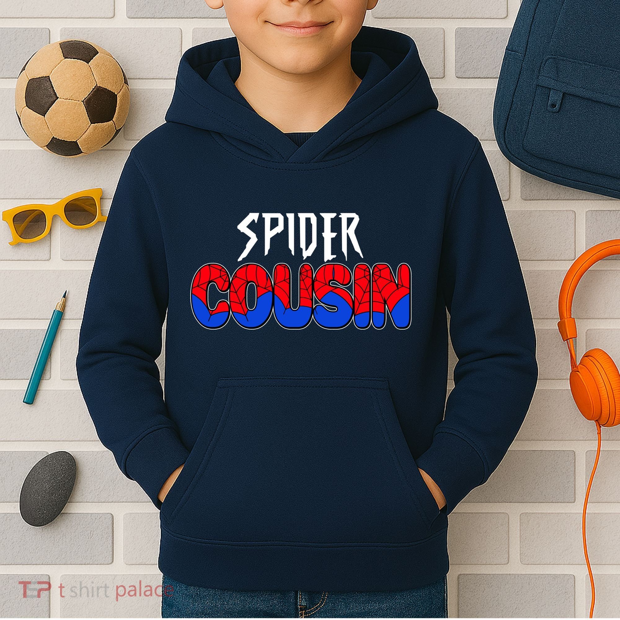 Funny Spider Cousin Matching Family Shirts Kids Hoodie