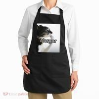 Funny Silly Cat Meme I Forgor Cringe Brainrot Meme Gift Apron thumb 2