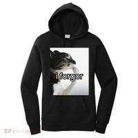 Funny Silly Cat Meme I Forgor Cringe Brainrot Meme Gift Women's Hoodie thumb 0