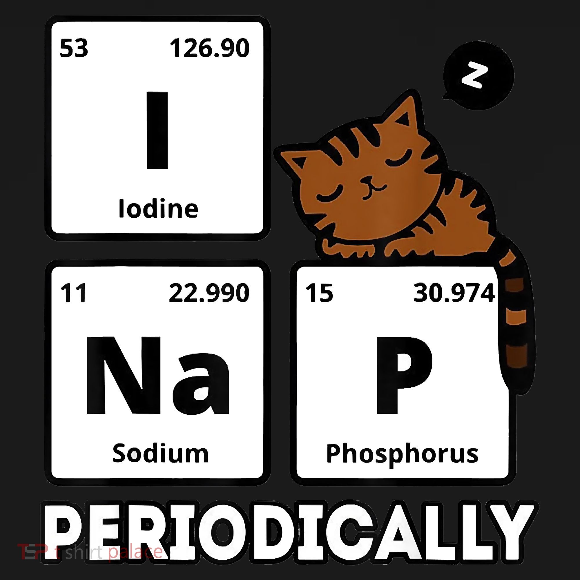 Funny Science Cat I Nap Periodically Cats Lovers Chemistry Coaster