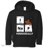 Funny Science Cat I Nap Periodically Cats Lovers Chemistry Toddler Hoodie thumb 0