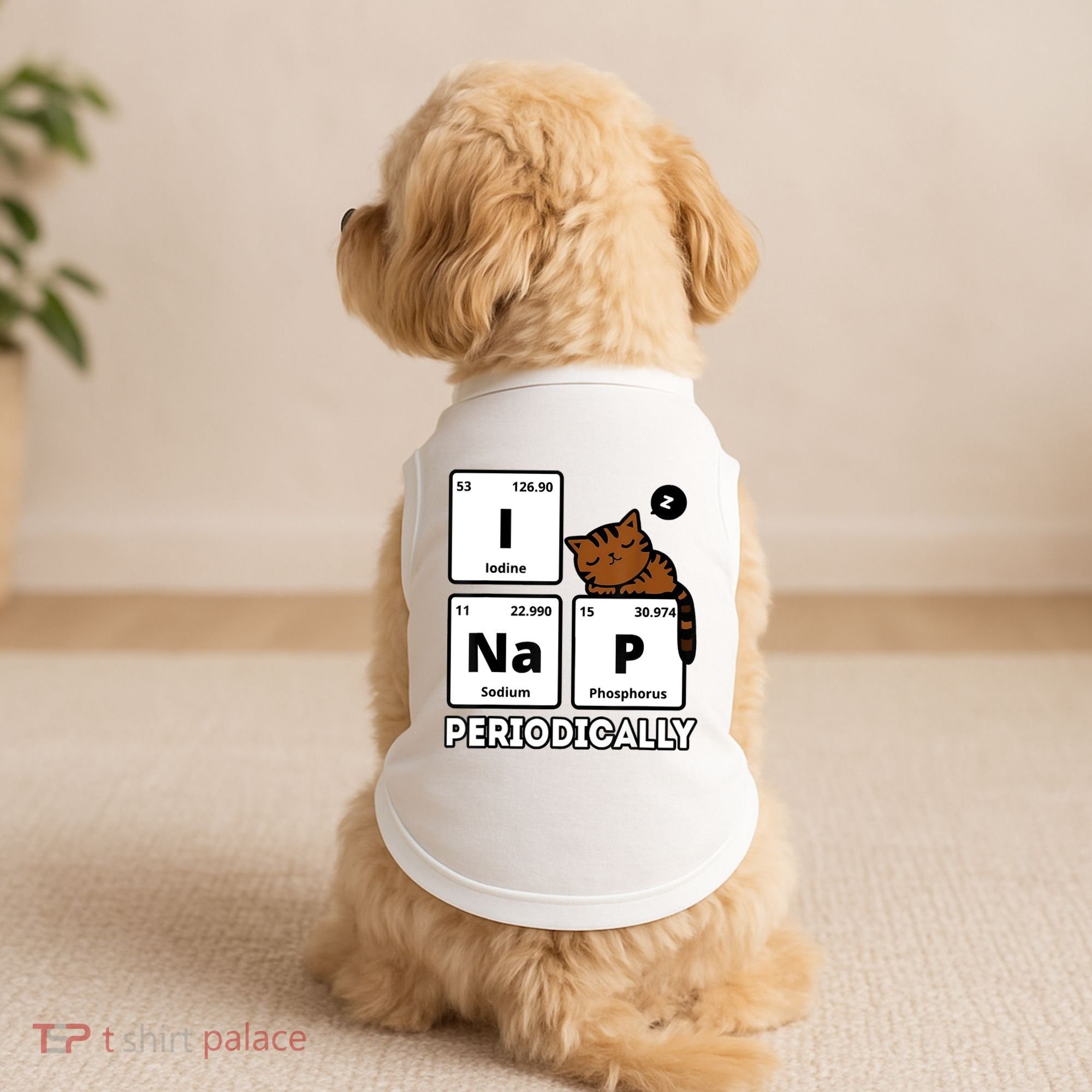 Funny Science Cat I Nap Periodically Cats Lovers Chemistry Doggie Tank